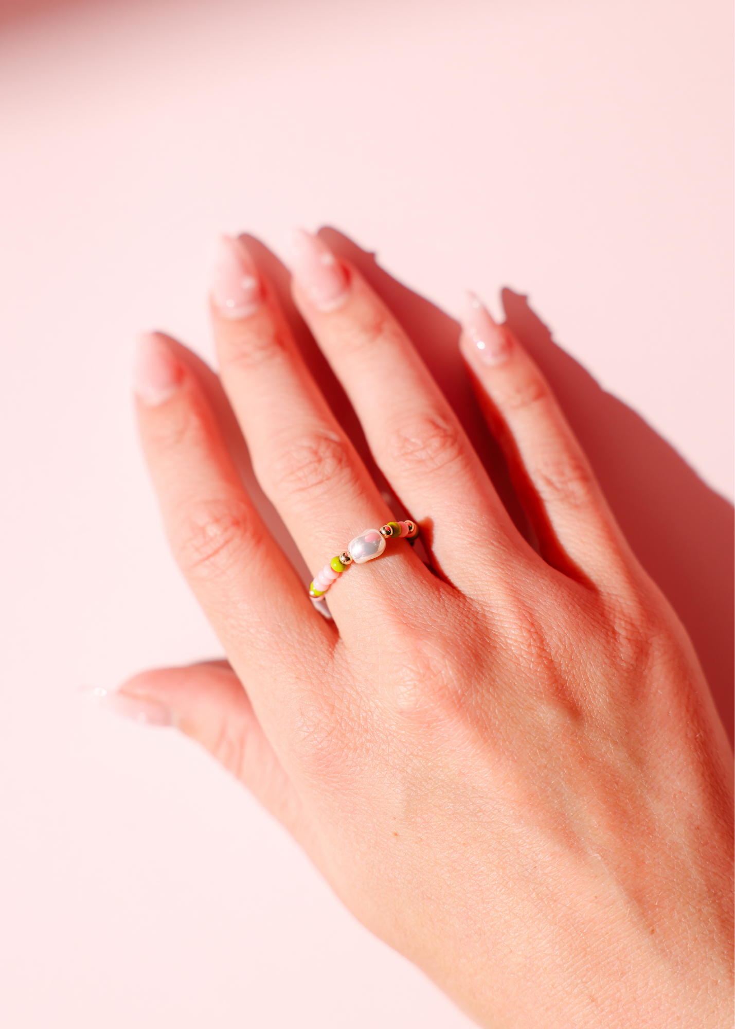 Ring - Sprinkle Pearl Palm Beach