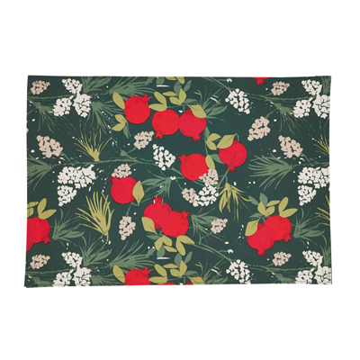 Napkin & Placemat Set: Pomegranate