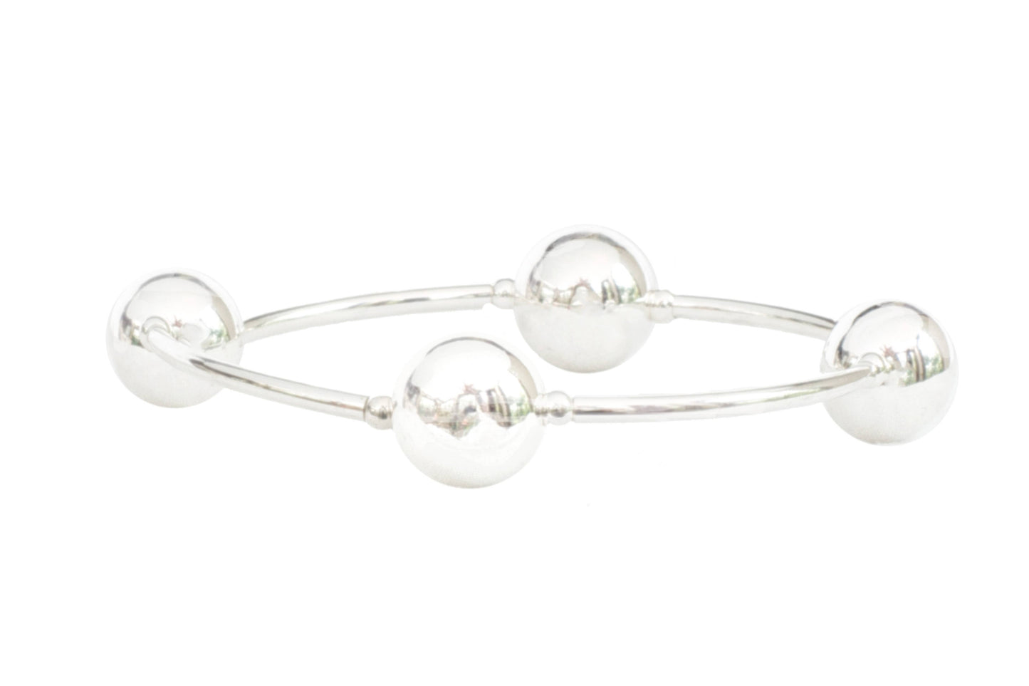 Bracelet - Blessing - 12mm Sterling Bead on Silver - Standard