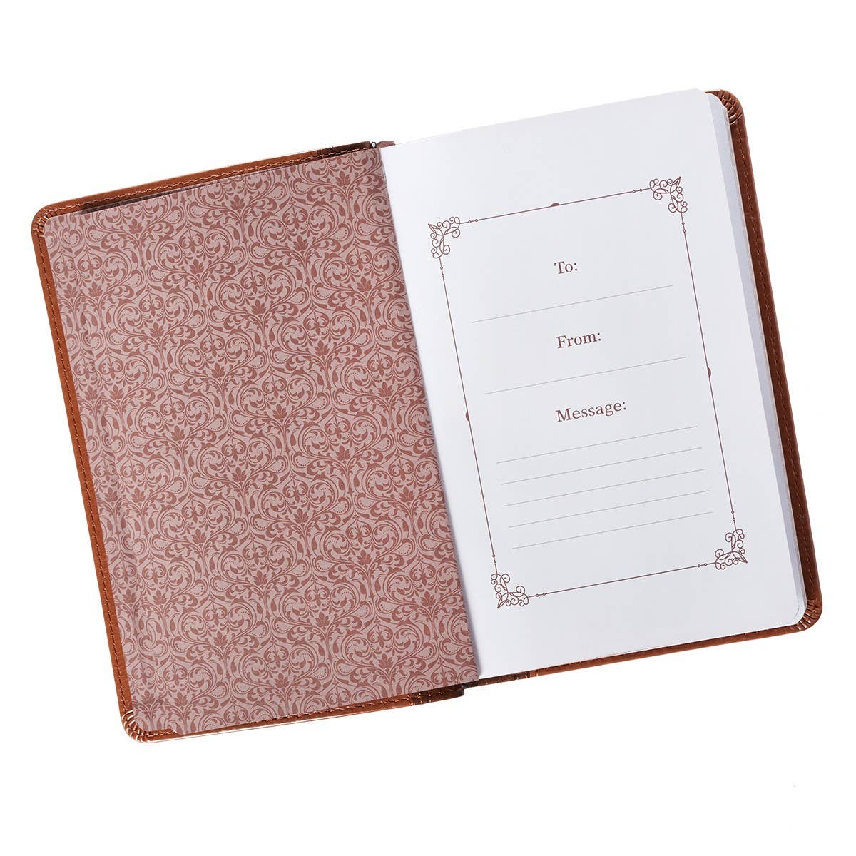 Pocket Bible Devotional for Men Faux Leather