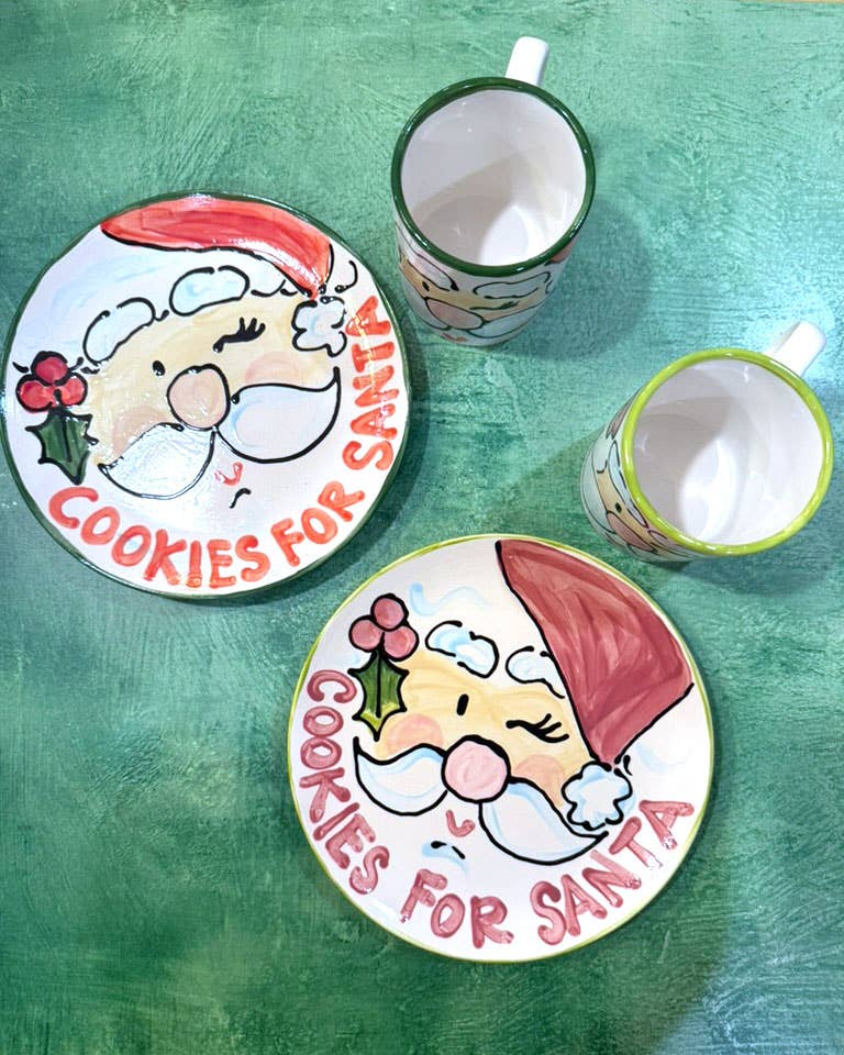 Santa - Cookies & Milk for Santa - Red