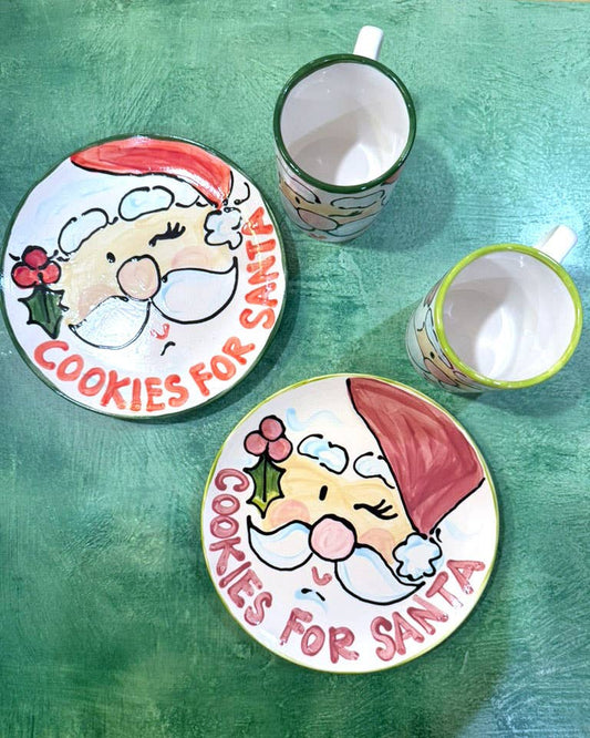 Santa - Cookies & Milk for Santa - Red