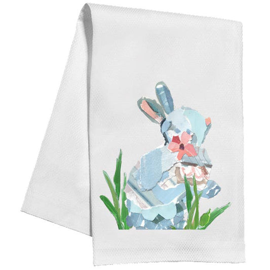 Tea Towel - Blue Bunny by Lauren Dunn