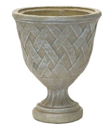 Planter - Vase Basketweave Urn