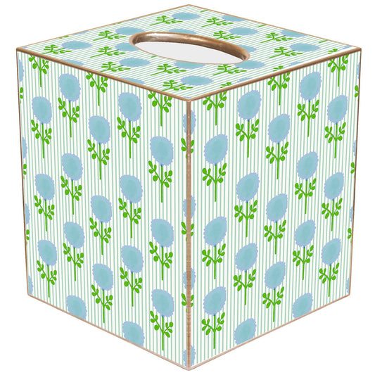 Tissue Box - Laura Park Marigold Ticking Stripe Blue
