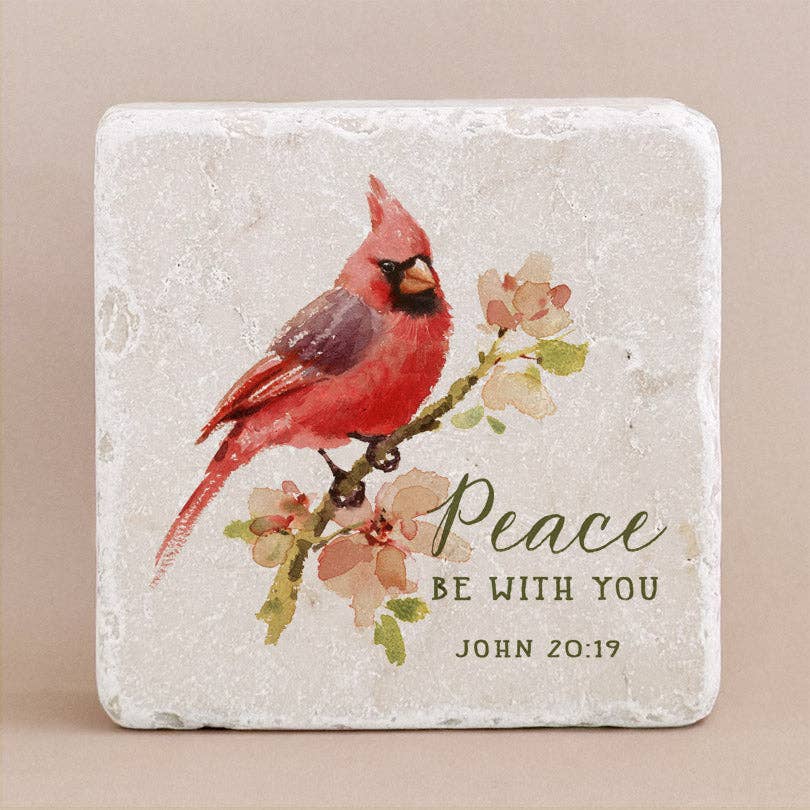 Scripture Stone - Peace be with you. John 20:19 Large