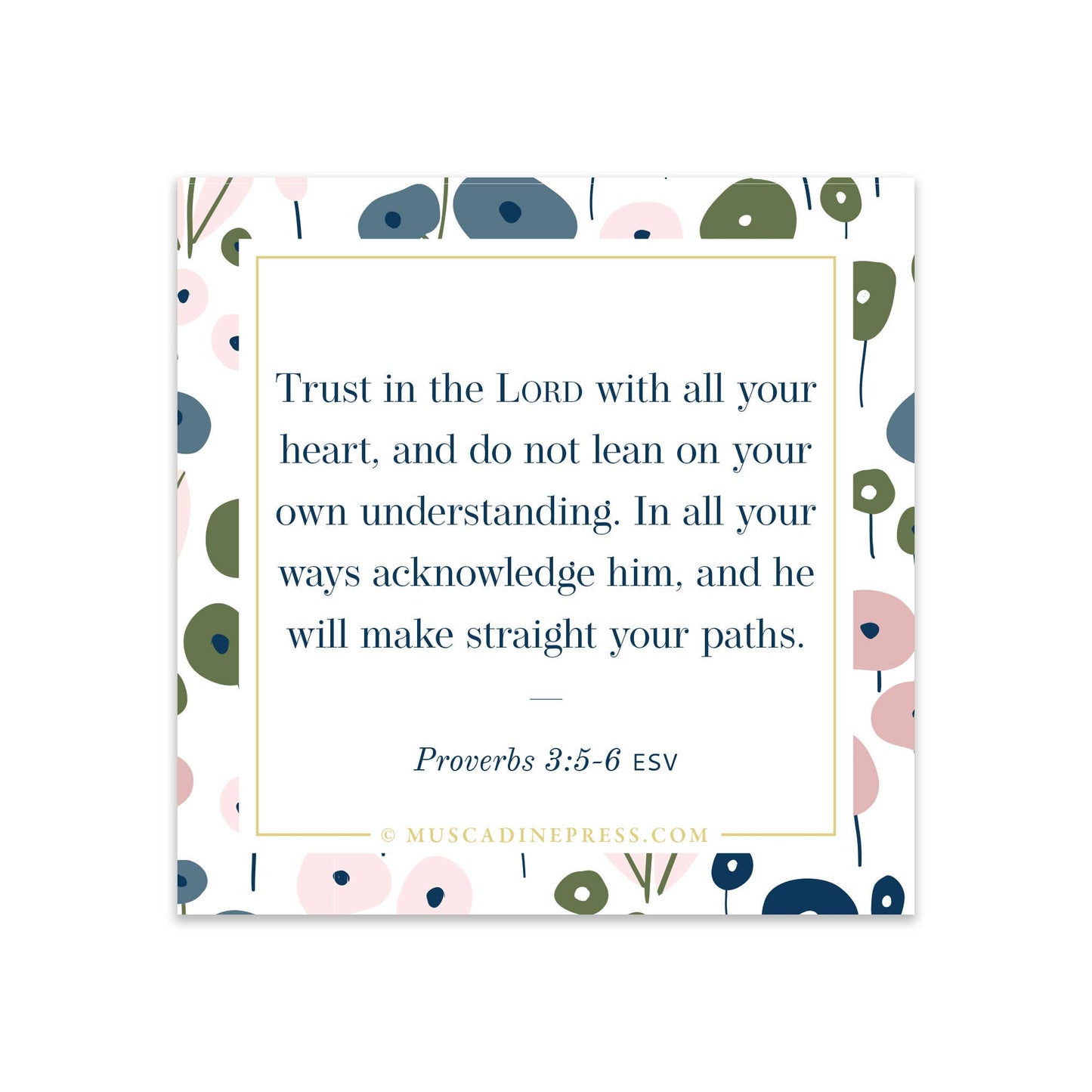 Scripture Static Cling, Trust in the Lord