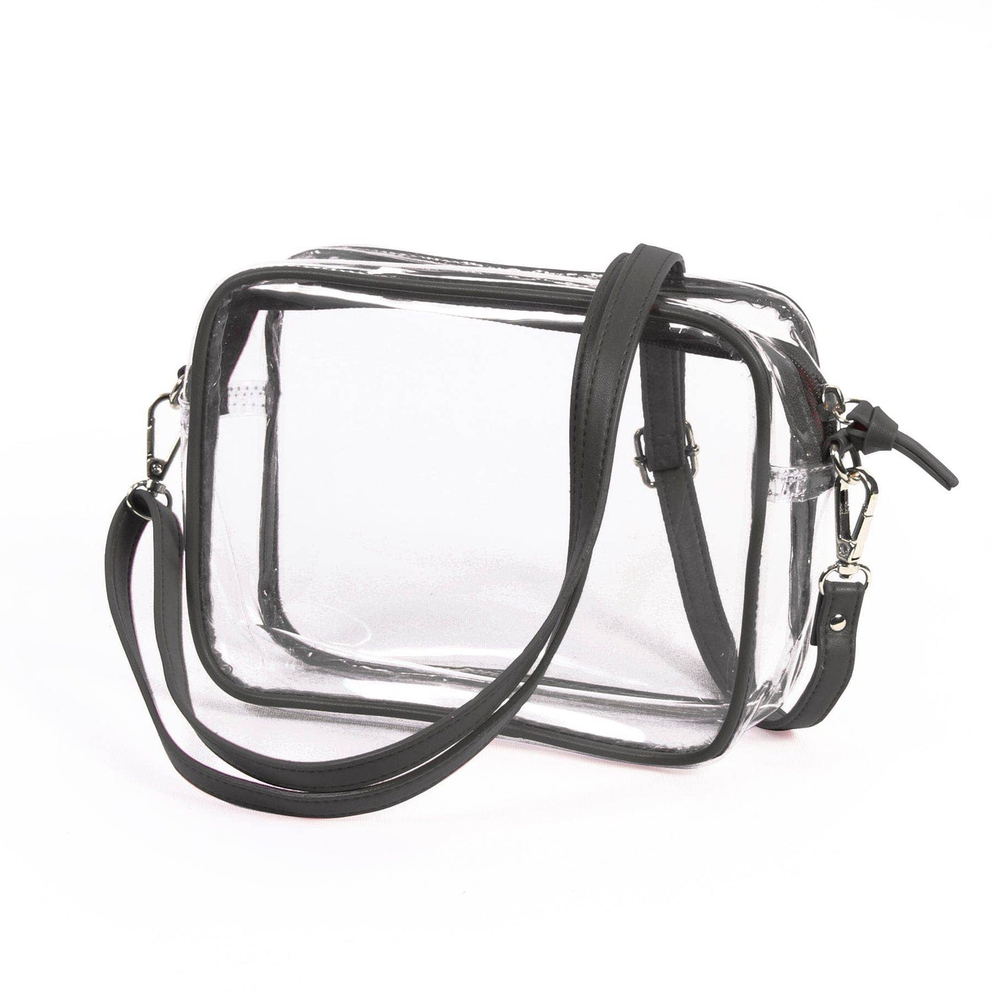 Clear "Bridget" Purse - Black