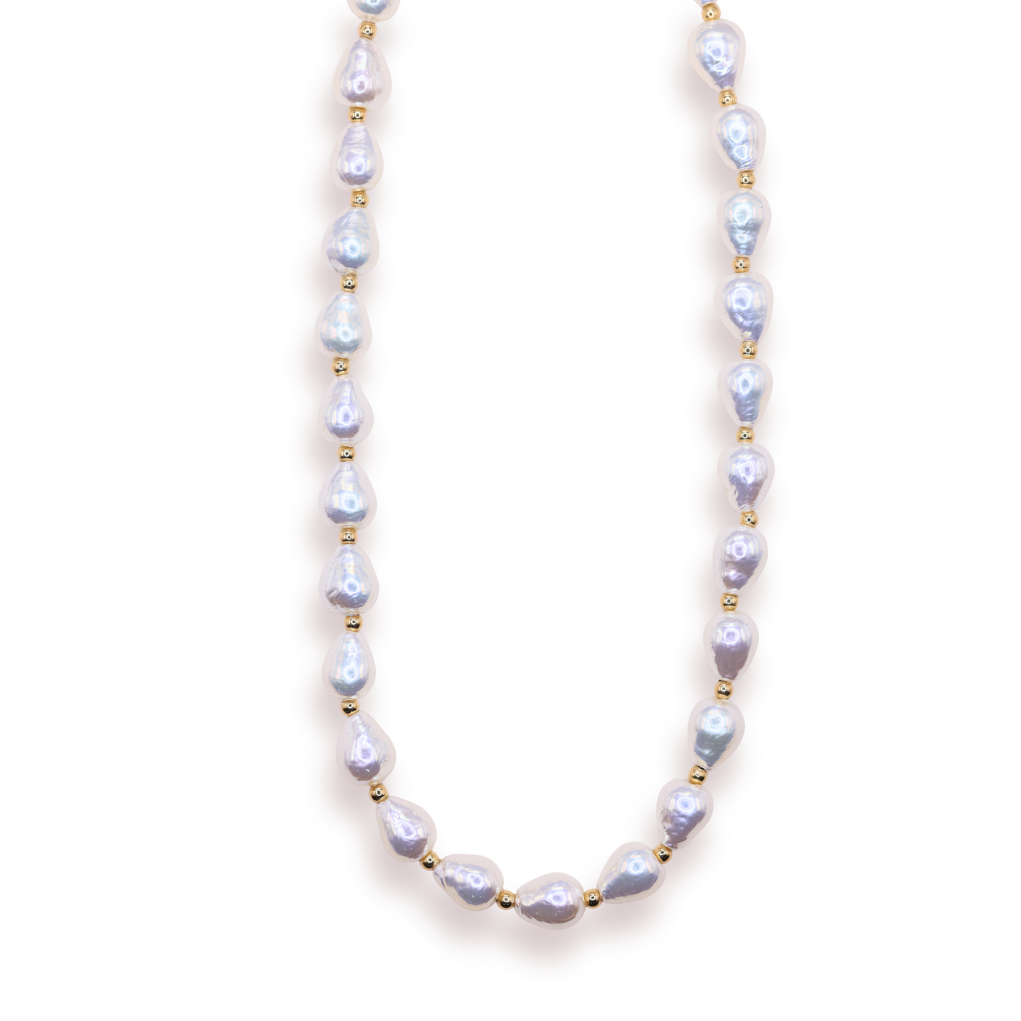 Necklace - Pearl/Gold Saylor