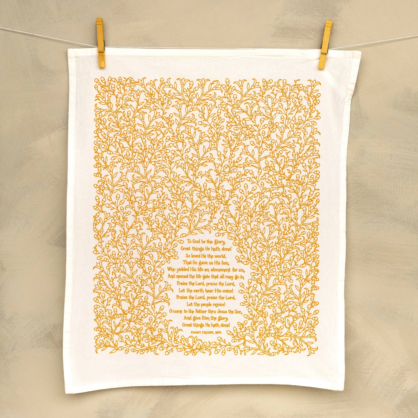 Hymn Tea Towel: To God Be the Glory