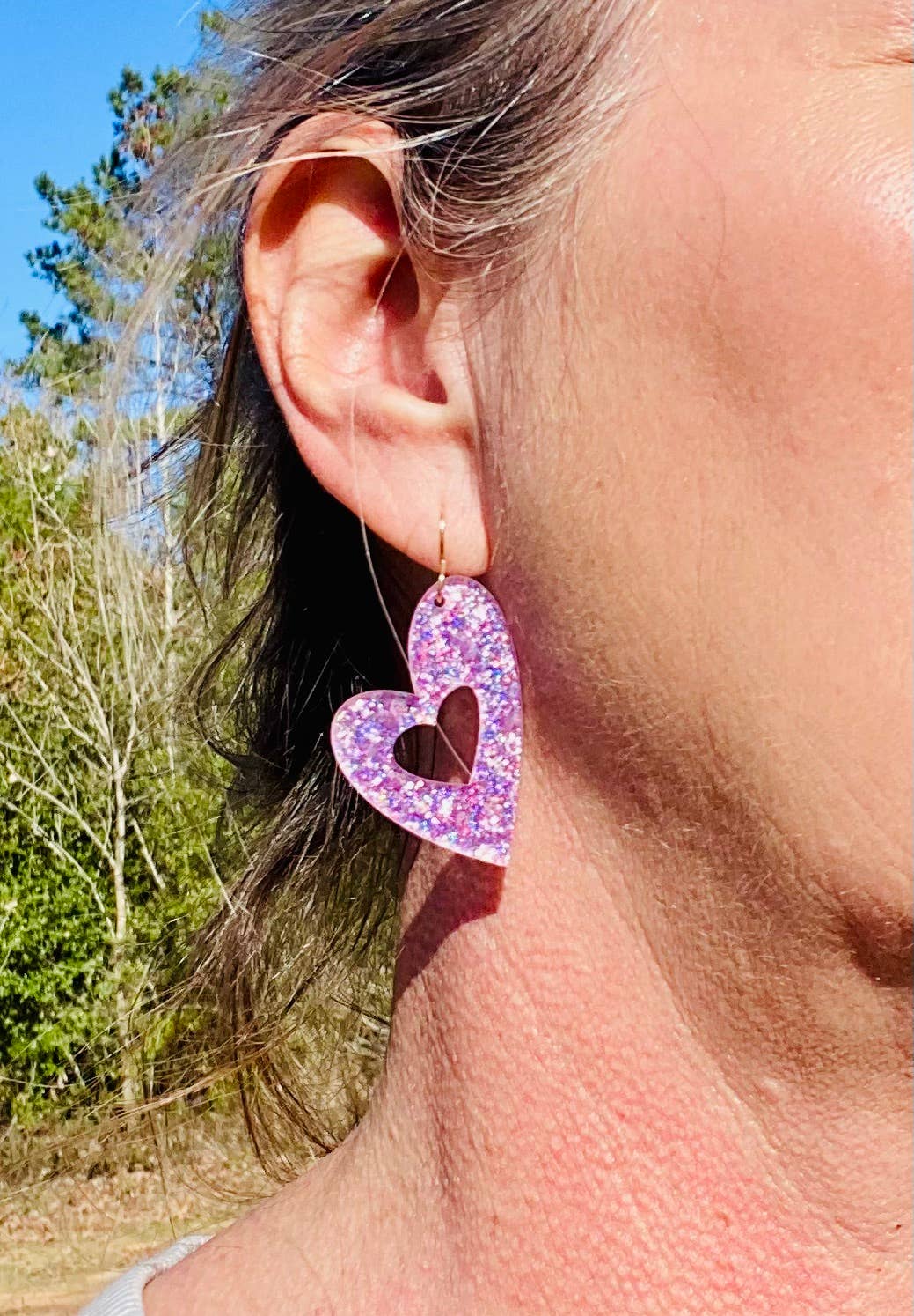 Earrings - Heart Sparkle
