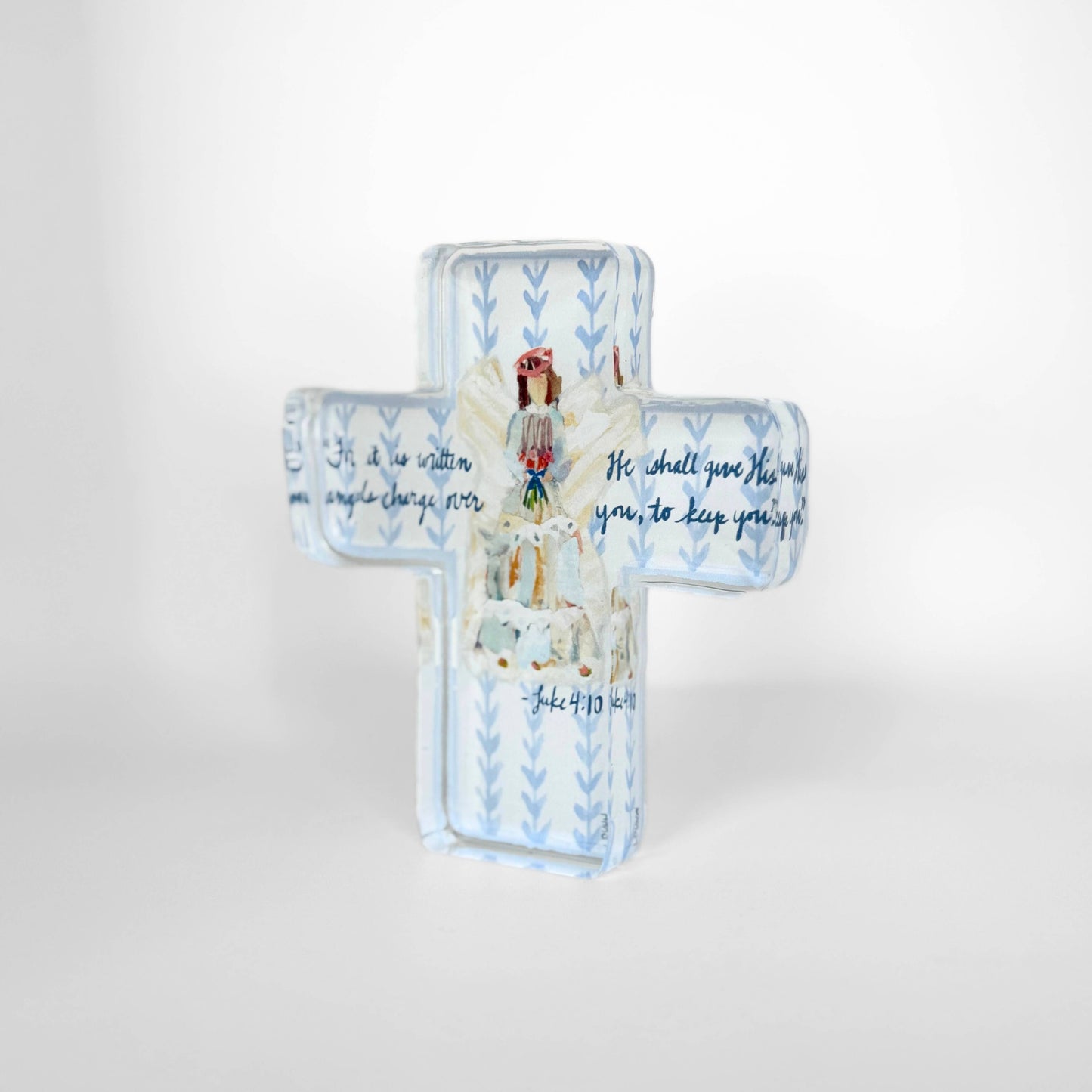 Acrylic Cross - Angels to Watch Over Us