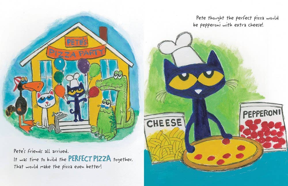 Book - Pete the Cat and the Perfect Pizza Party