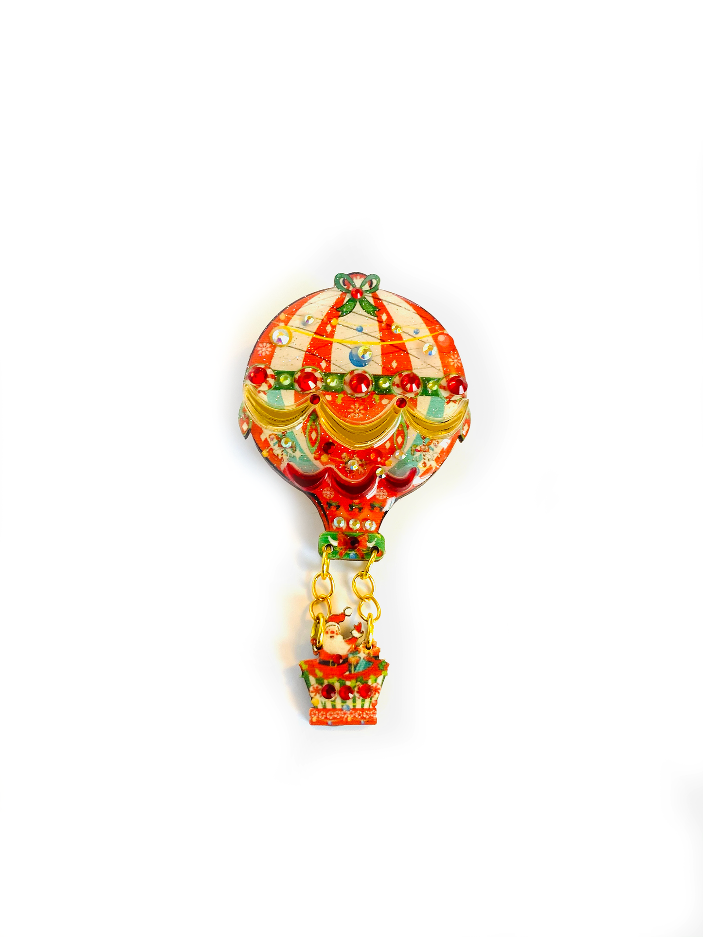 Brooch - Christmas balloon