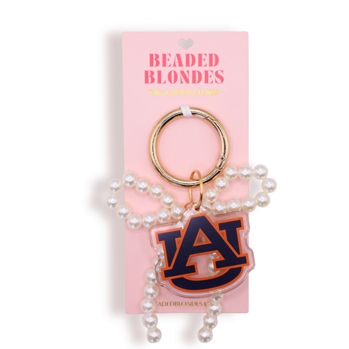 Collegiate Bag & Boot Charm - Auburn