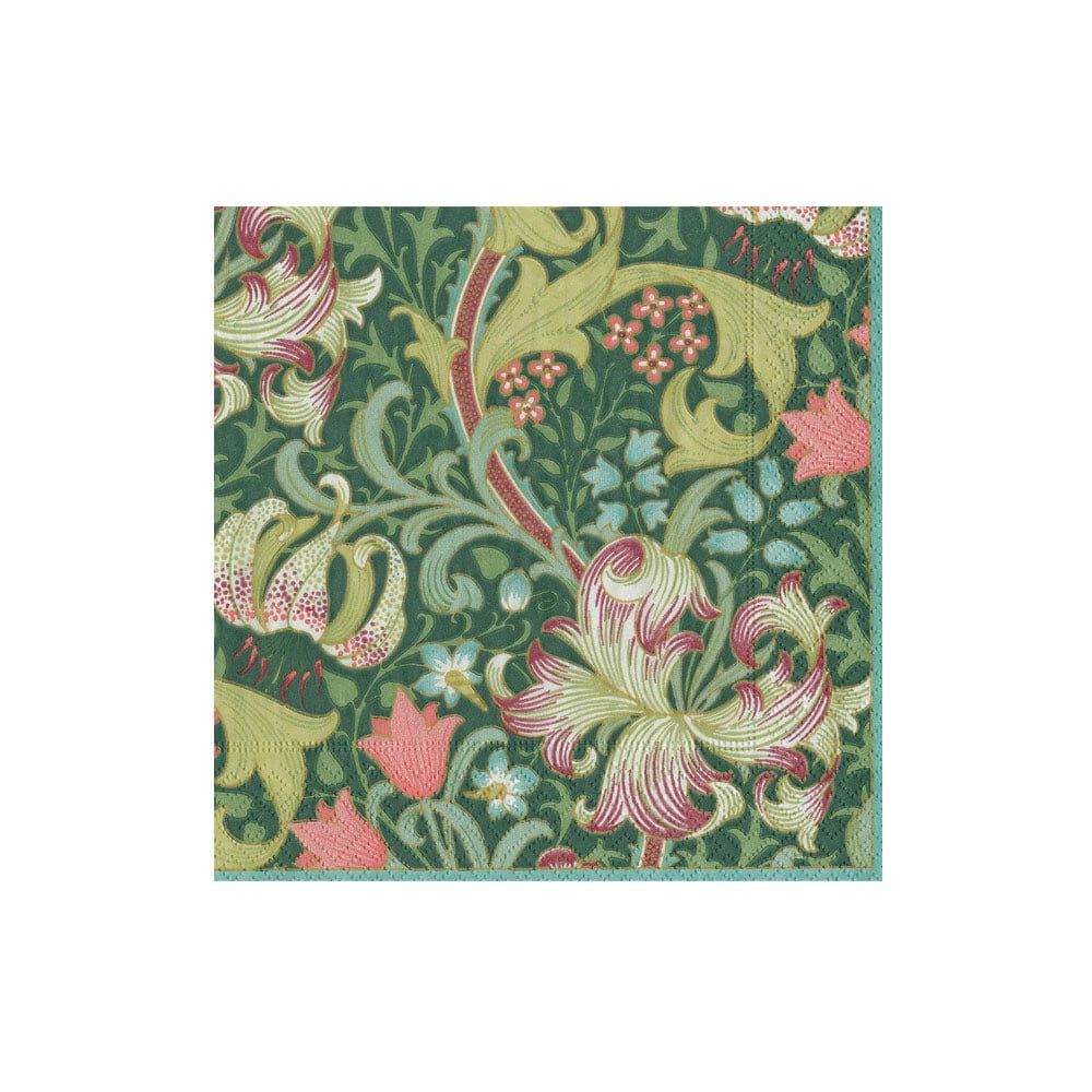Cocktail Napkins - Golden Lily Forest