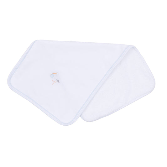 Burp Cloth - Blue Stork