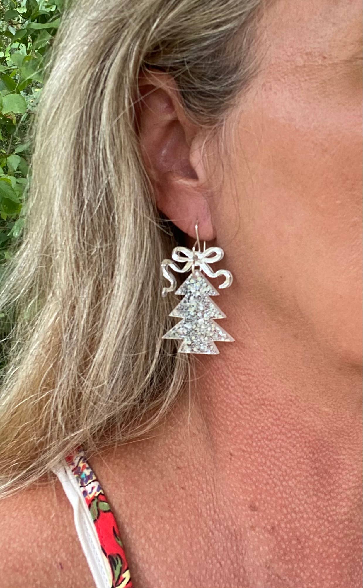 Earrings - Tree - Silent Night Shimmer