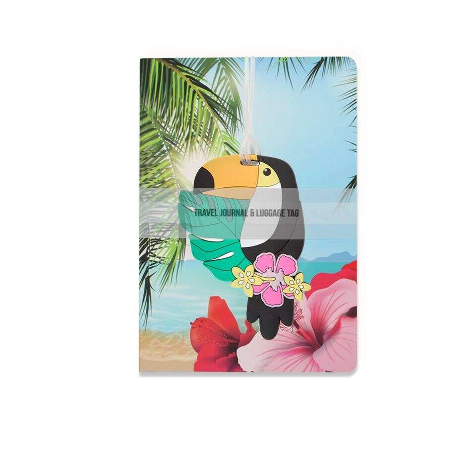 Silicone Luggage Tag & Journal Set