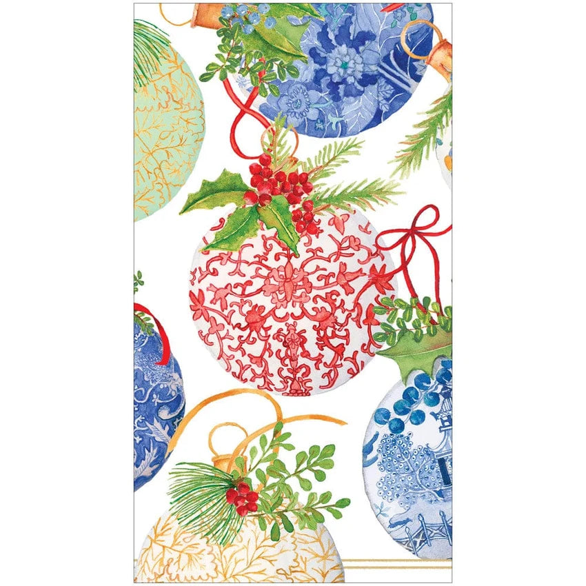 Guest Towels/Hostess Napkins - Porcelain Ornaments