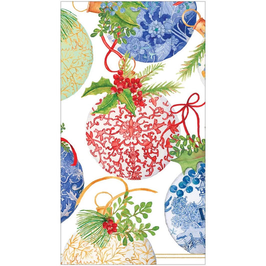 Guest Towels/Hostess Napkins - Porcelain Ornaments
