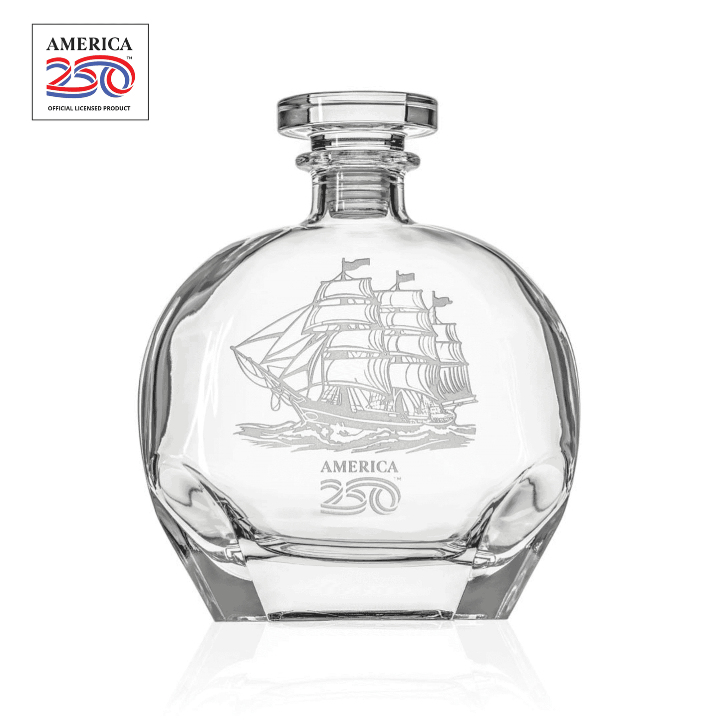 Barware - Whiskey Decanter - Tall Ship - America250™