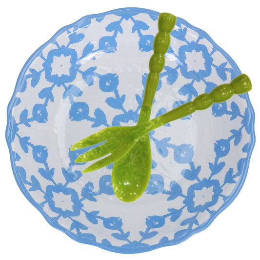 Bowl - Serving 13.75" - Highlands Blue