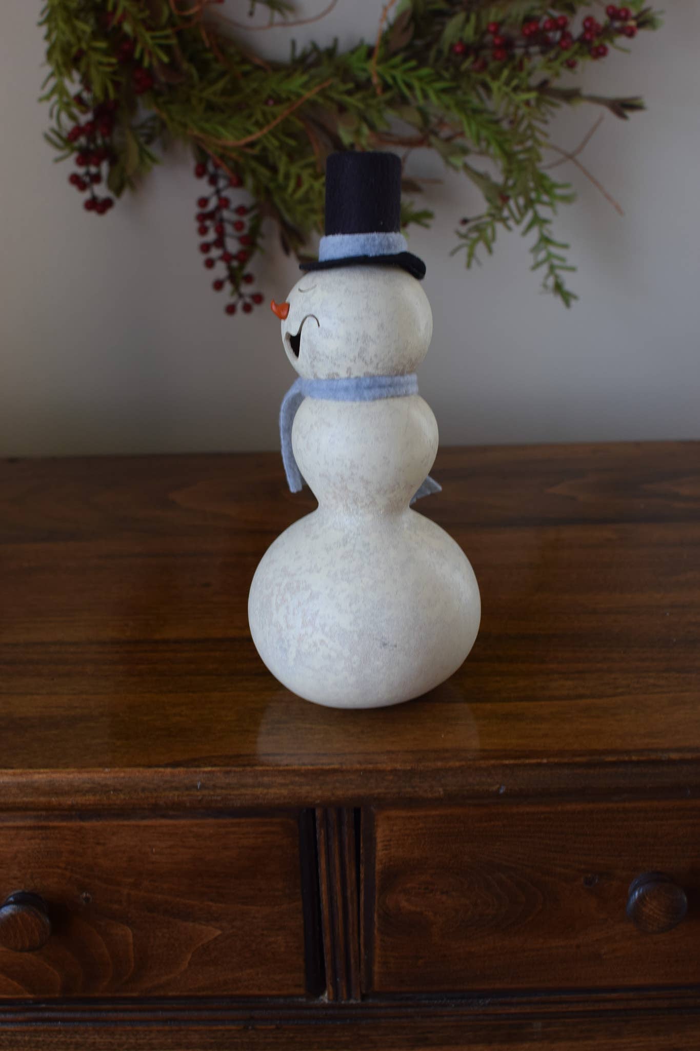 Gourd:  Mr. Frostworth Snowman