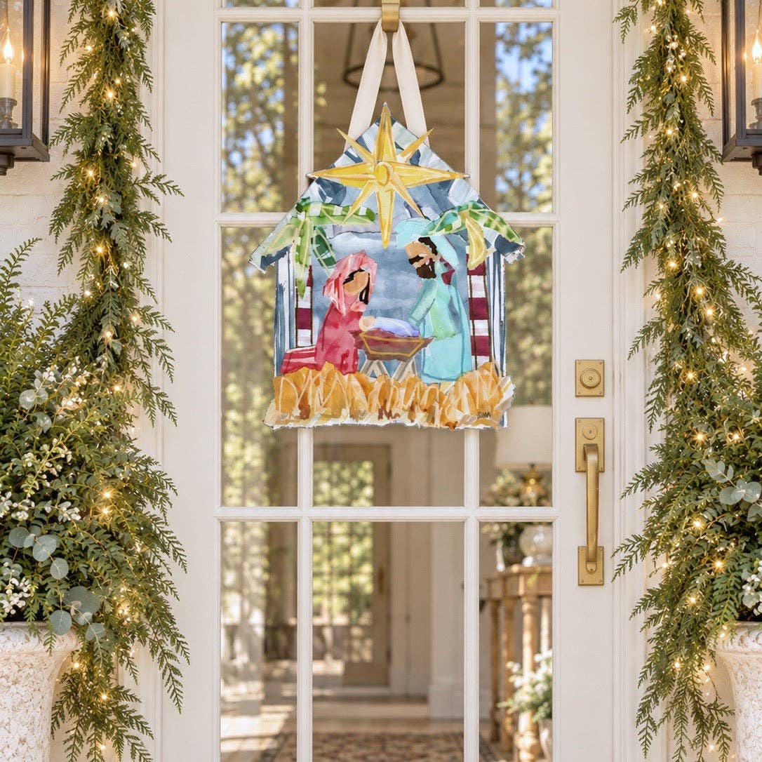 Acrylic Door Hanger - Nativity