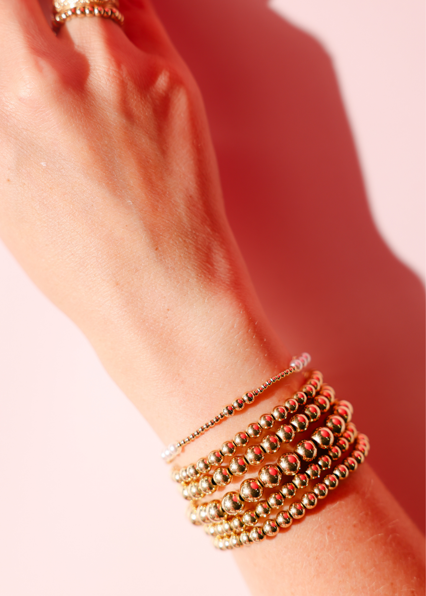 Bracelet - Pearl/Gold ILY Gold