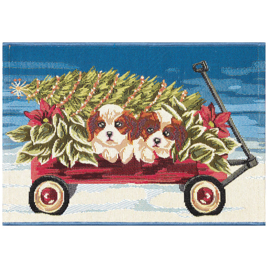 Rug - Indoor/Outdoor - Wagon Wonderland Blue (Esencia)