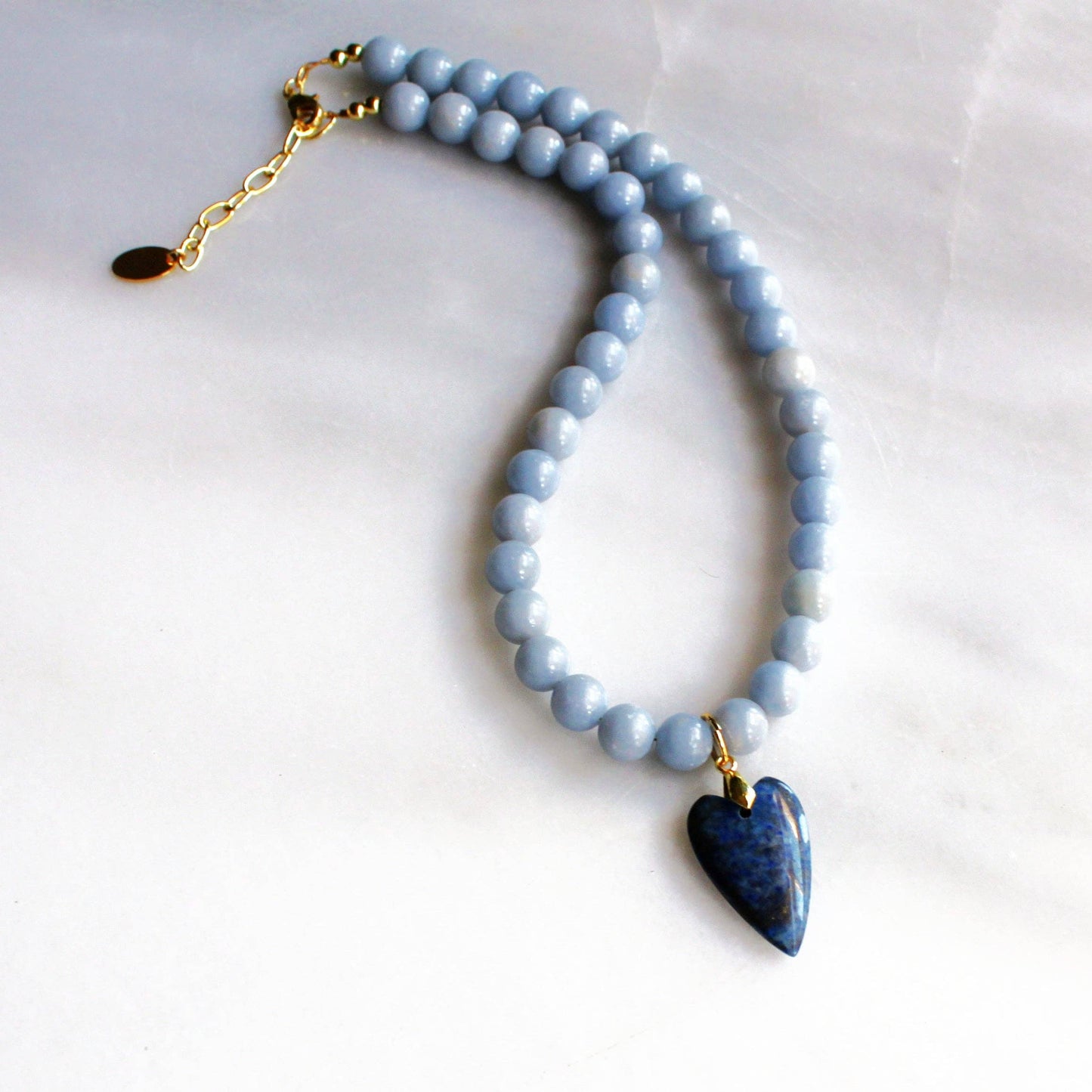 Necklace - Denim Heart