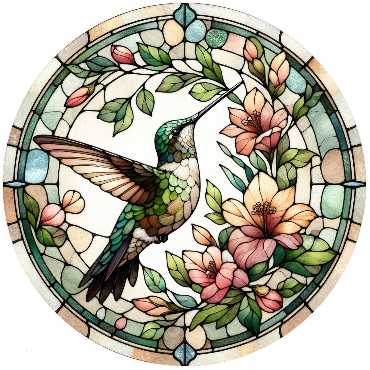Jar Opener - Hummingbird Stained-Glass