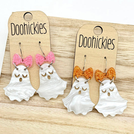 Earrings - Acrylic Ghost - Prissy