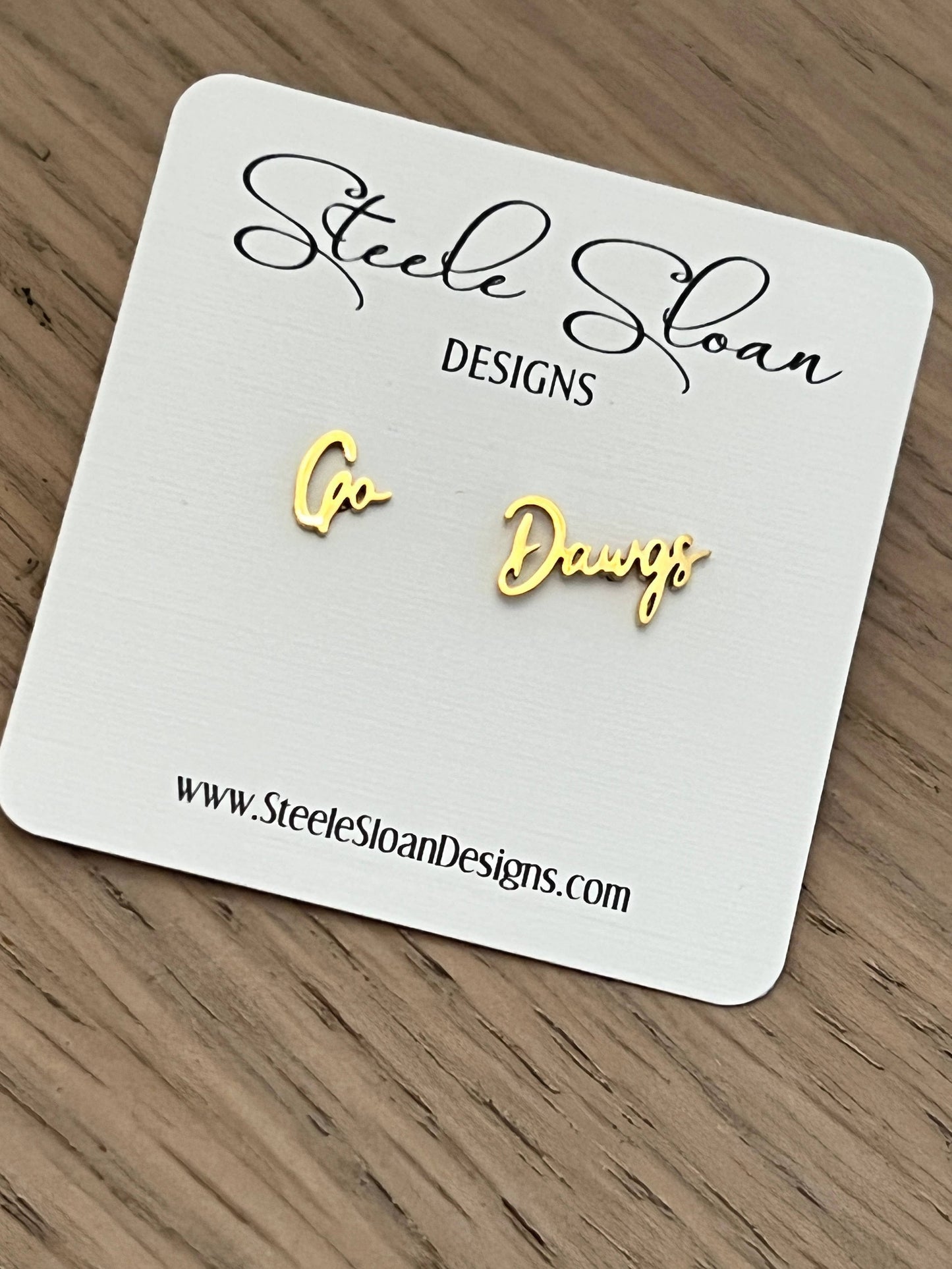 UGA Stud Earrings - Go Dawgs