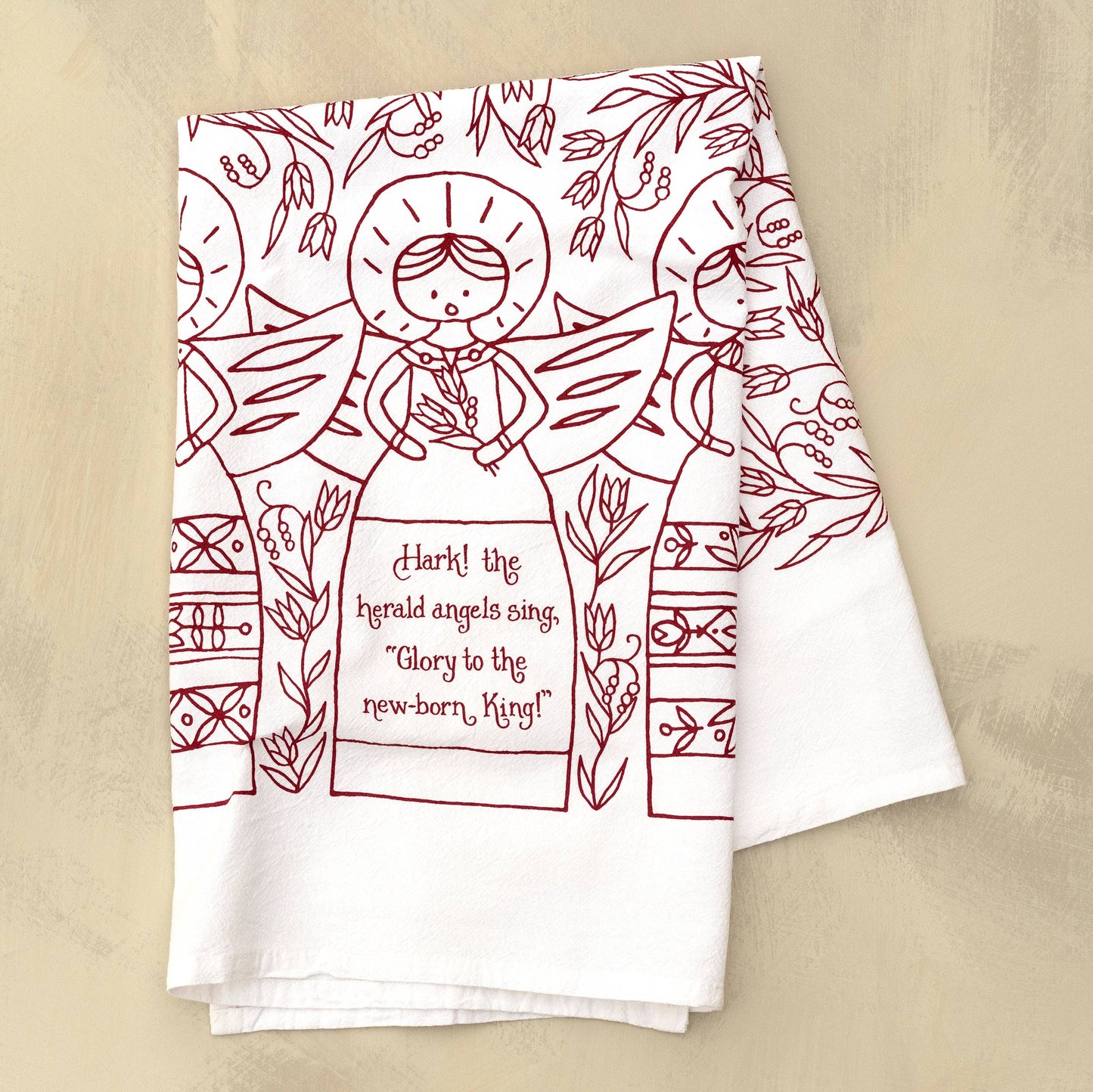 Hymn Tea Towel:  Hark! The Herald Angels Sing
