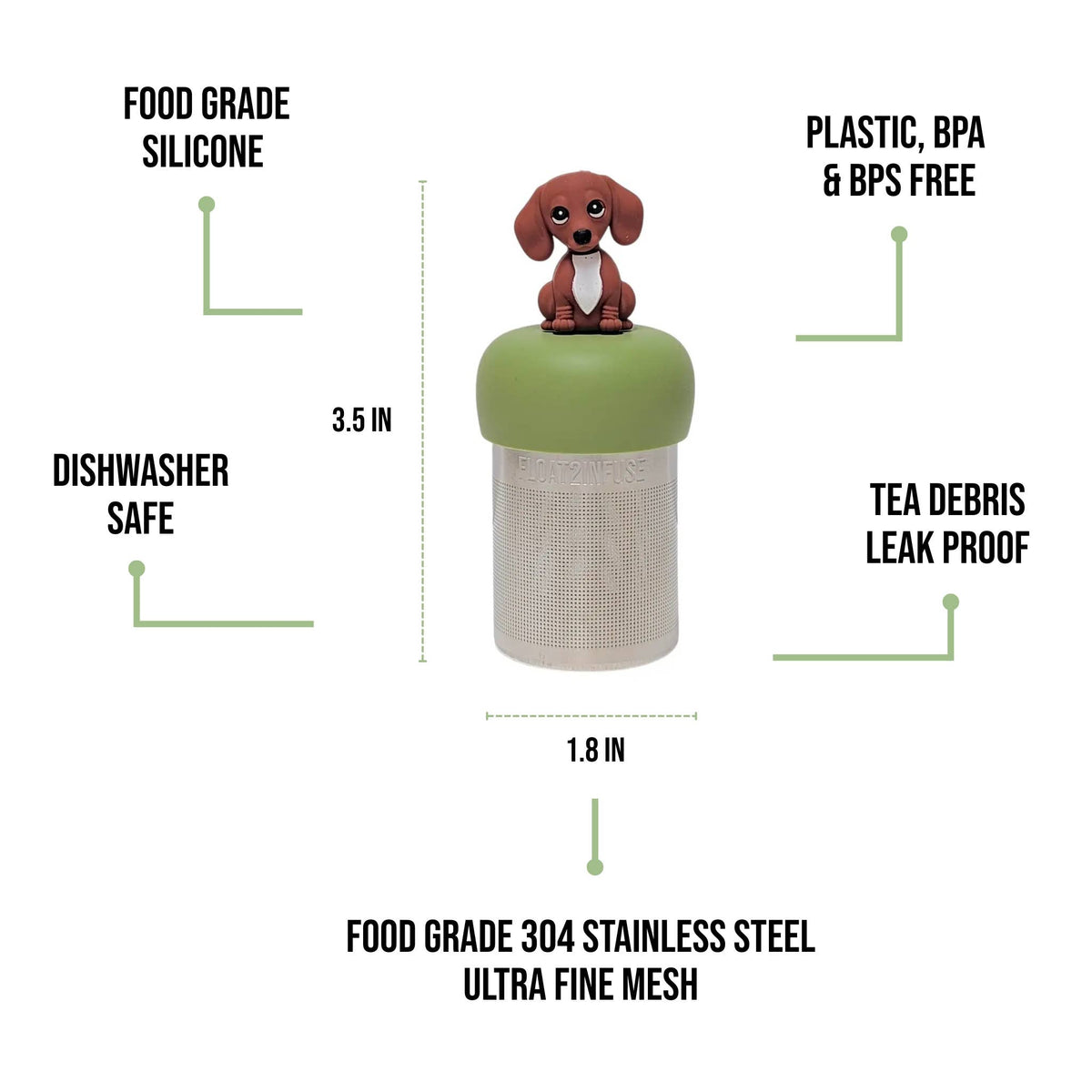 Floating Tea Infuser - Dachshund Puppy