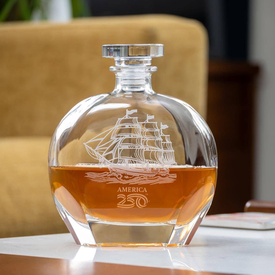 Barware - Whiskey Decanter - Tall Ship - America250™