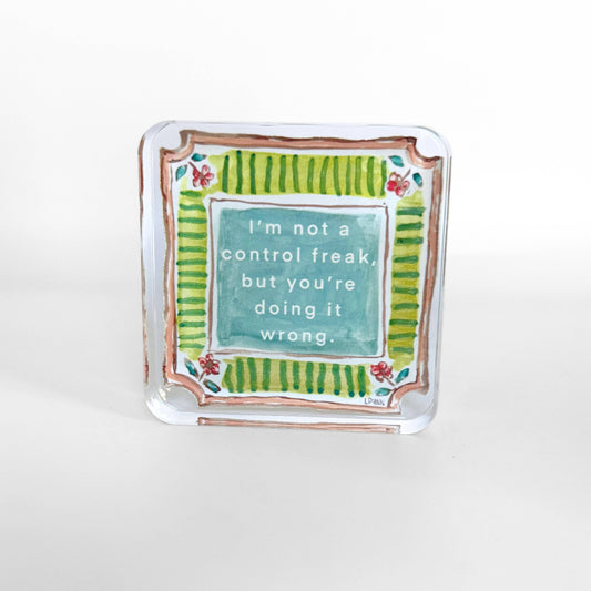 Acrylic Funny Block - Control Freak