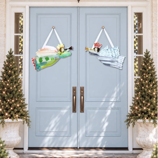 Acrylic Door Hanger - Heavenly Host Angel (Two Designs)