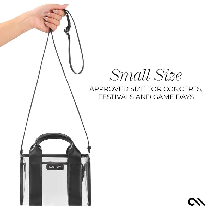 Crossbody/Handbag - Clear/Black