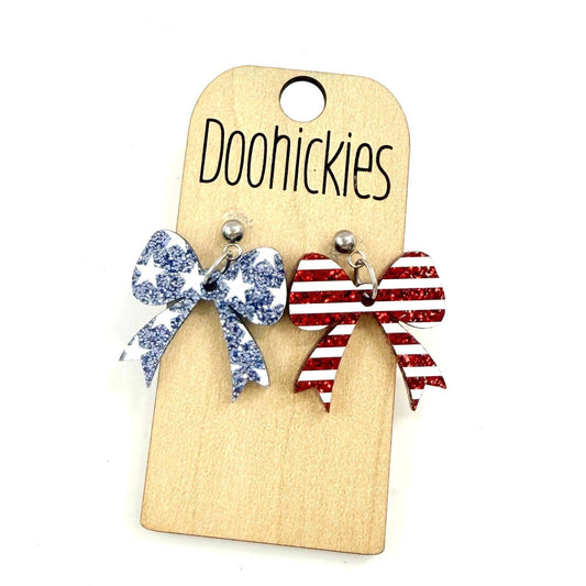 Earrings - Acrylic Bows: Roswell