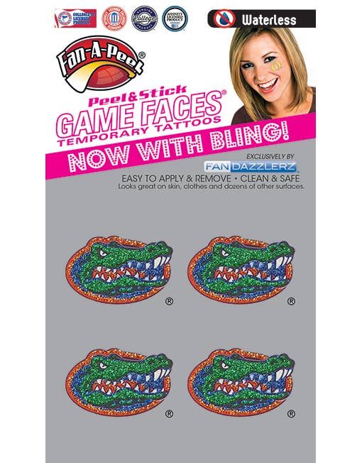 Florida - Game Faces Fandazzlerz Temporary Tattoos/Stickers