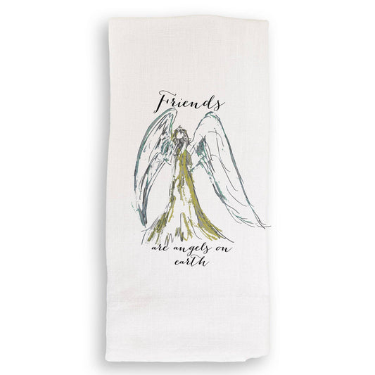 Tea Towel - Friends are Angels on Earth
