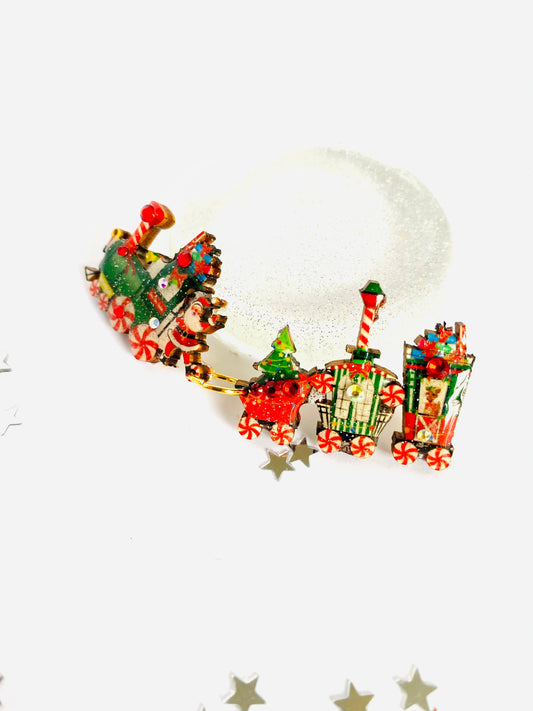 Brooch - Christmas train