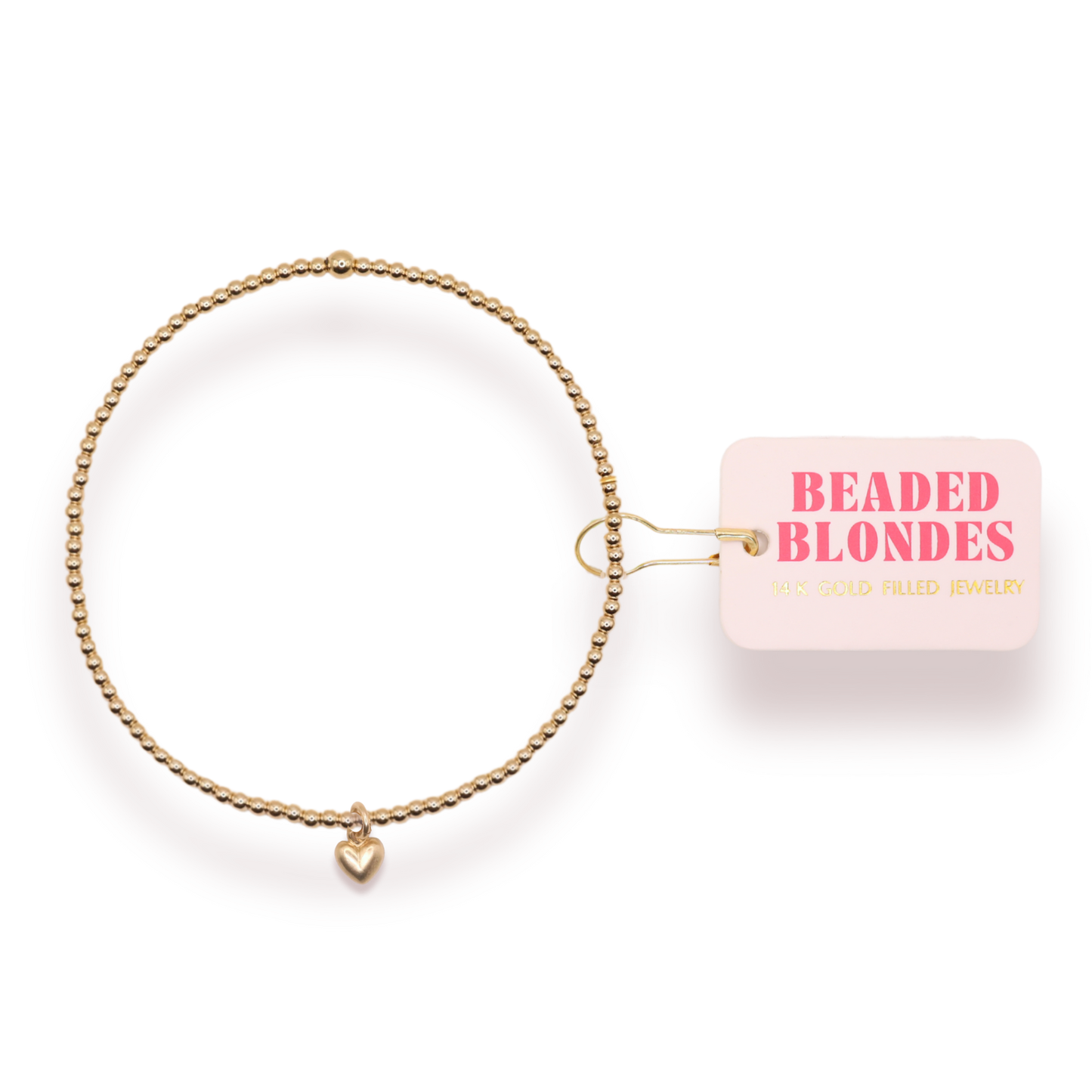 Bracelet - Gold+Charm - Heart Mini