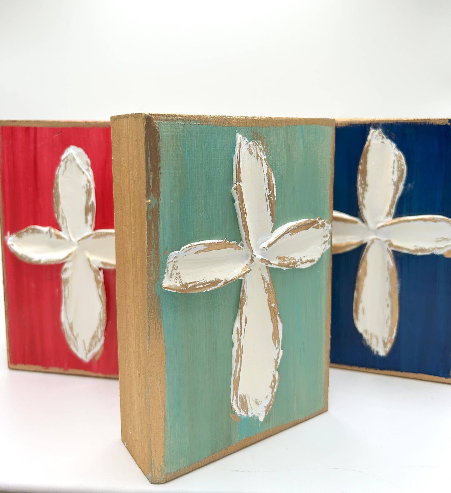 Painting - Cross - Sage on Wood