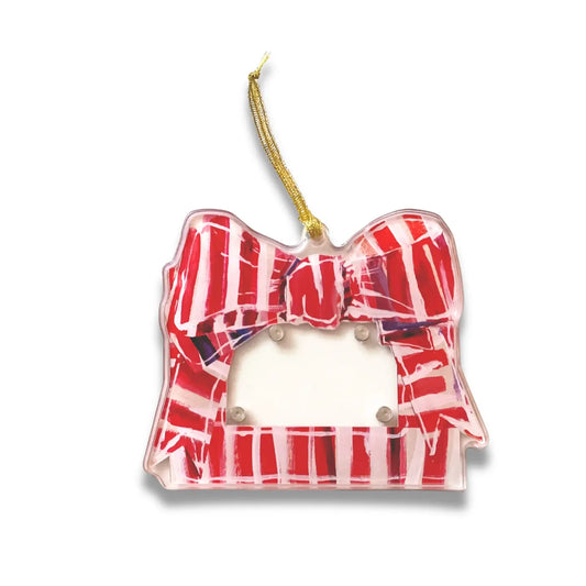 Acrylic Ornament - Bow Frame