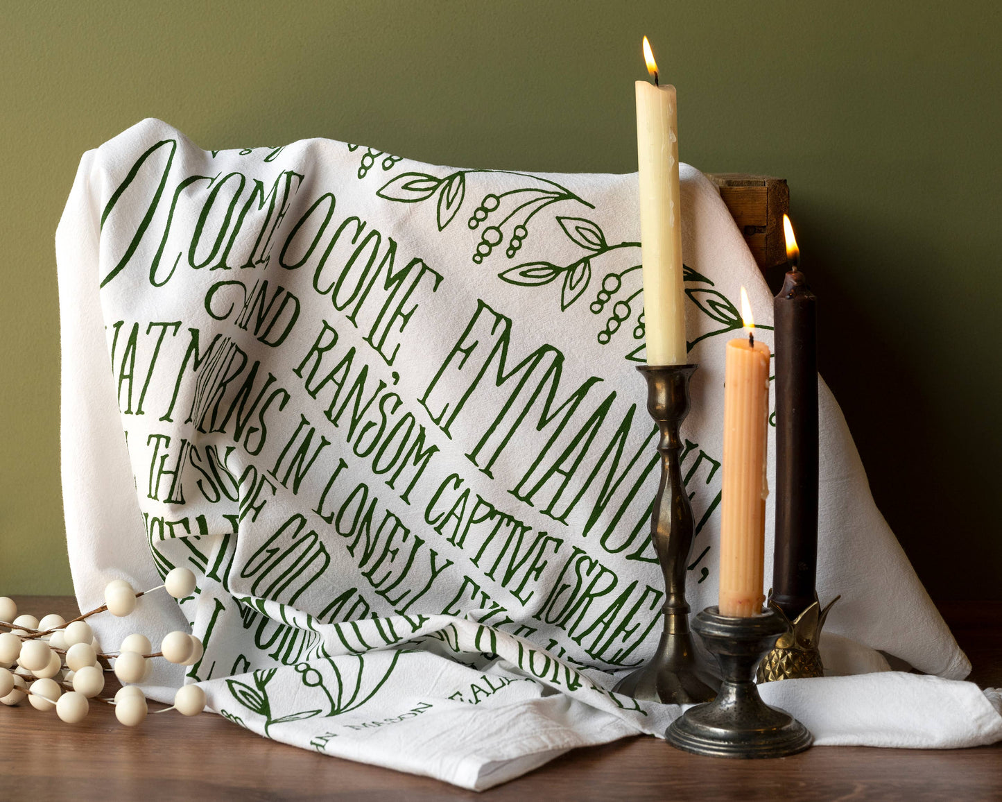 Hymn Tea Towel:  O Come, O Come Emmanuel
