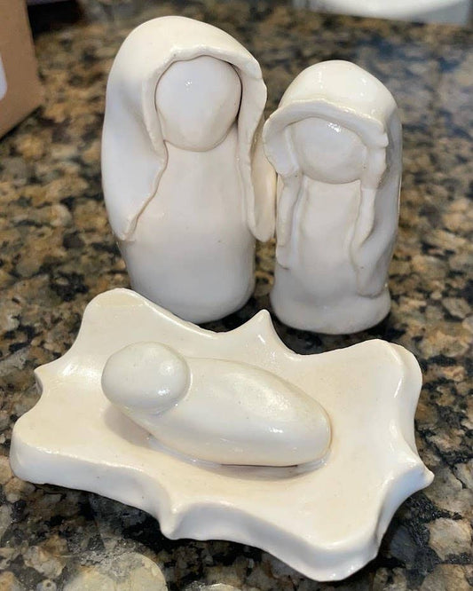 Nativity - White Pottery
